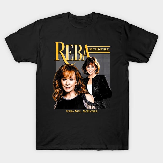 Reba Vintage Mcentire T-Shirt by Doxie Greeting